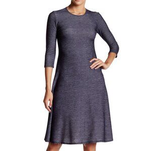Go Couture Navy Denim Go Modest Dress